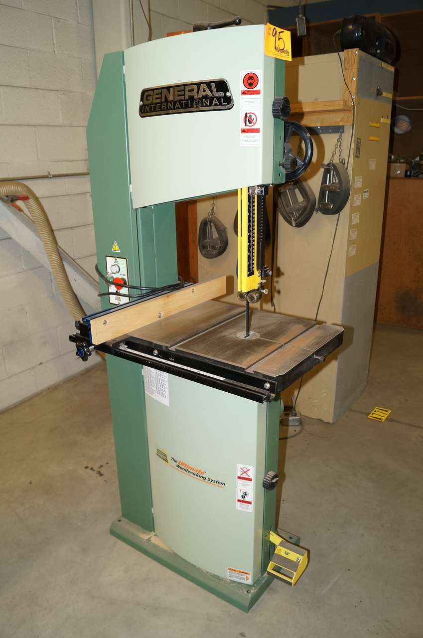 General International 90 170b Vertical Bandsaw 15 Hp 1725 Rpm 128a 110v 60 Hz Single Phase 1416