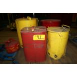 (4) Oily Rag Cans