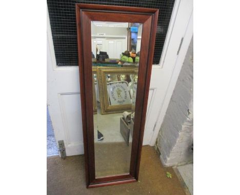 A modern John Lewis wall mirror, 49" h x 16" w 