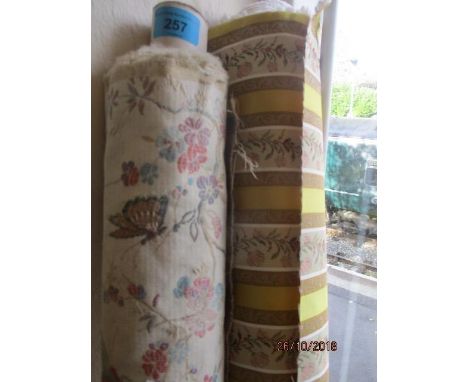 Two bolts of vintage fabric 