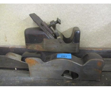 Two vintage metal framed wood working planes 