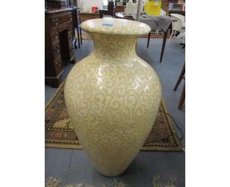 A large modern Asian style lamp base, 32" h 