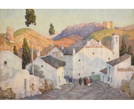 Albert Moulton Foweraker (1873-1942) GranadaSigned, watercolour, 35.5cm by 51cm, unframedCondition report: Unmounted, unframe