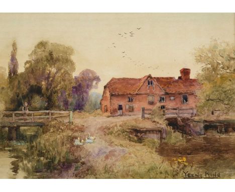 Henry John Yeend King (1855-1924) "The Avon and Bredon Hill"Signed, watercolour, together with a companion by the same hand "