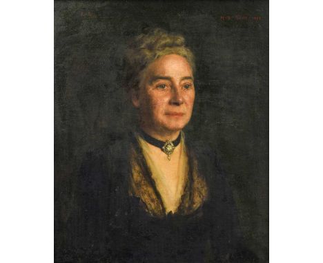 Henry Scott Tuke RA, RWS, NEAC (1858-1929)Portrait of Laura Julia Johanna, Lawrence, wife of Nathaniel, Lawrence, daughter of