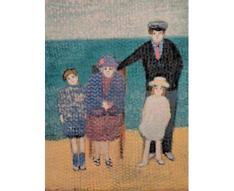 Joan Bevan (British. 1916-2008) A family portraitpastel,25 x 24cm, unframedProvenance:Ernest Hilton Ltd.