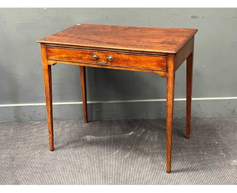 A 19th century mahogany single drawer side table 72 x 81 x 50cm