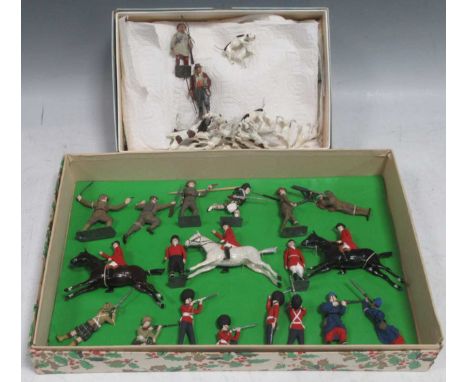 Britains and similar painted model farm series animals, the Hunt (some repainting), Cococubs etc, condition varies