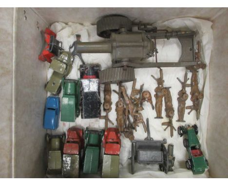 Tootsie Toys model vehicles, Britains and other field guns, Guards, etc, some boxed