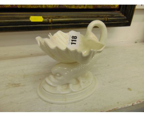 A Royal Worcester footed shell dish