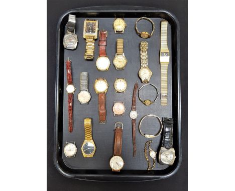 SELECTION OF VINTAGE LADIES AND GENTLEMEN'S WRISTWATCHESincluding Longines, Ingersoll, Beintina Star, Avia, Accurist, Basis S