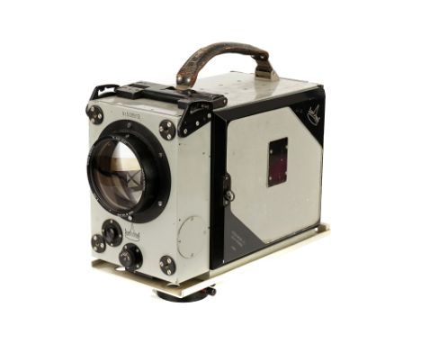 An Askania Model R 35mm Cine Camera, 1930-, for X-Ray useage, green, serial no. 508913, with De Oude Delft Rayxar f/0.75 65mm