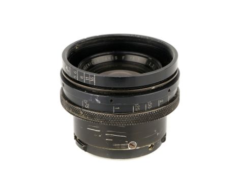 A P. Angenieux Type R2 Retrofocus f/2.2 18.5mm Lens, black, serial no. 380232, body, G, elements, F-G, some cleaning marks an