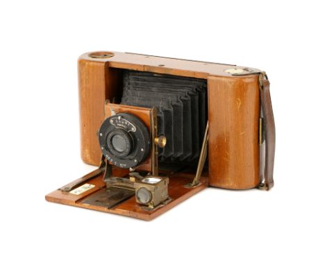 A J. Little &amp; Co. Singapore Mahogany Dayspool Camera, 1905, with Beck Neosiigmar Series IIIn No.3 f/7.7 lens, body, G, le