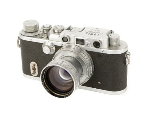 A Sears Roebuck Tower Type-3 (II) Rangefinder Camera, 1953, chrome, serial no. 36173, with Leitz Summitar f/2 50mm lens, chro