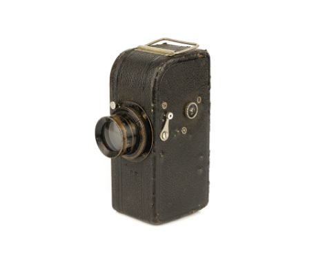 A Roth Levy Minnigraph Camera, 1915, black, with Pentagraph Berlin lens, body, P-G, partially dismantled and not functioning,