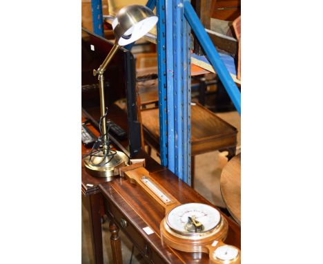 ANGLE LAMP &amp; MODERN BAROMETER     