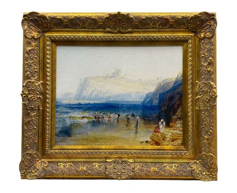 Heavy gilt frame, containing JMW Turner print, aperture 16" x 20"