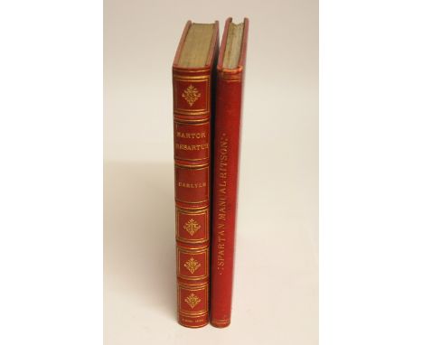SARTOR RESARTUS, THE LIFE AND OPINIONS OF HERR TEUFELSDROCKH in three books, Saunders and Otley, London 1838, The Spartan Man