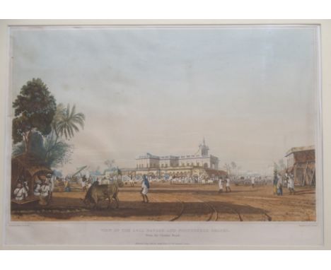 AFTER JAMES B FRASER ENGRAVED BY F C LEWIS View of the Loll Bazaar and Portuguese Chapel from the circular road, published Ma
