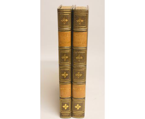THE LIFE OF SAMUEL JOHNSON, LL.D. BY JAMES BOSWELL in two volumes, printed by Henry Baldwin for Charles Dilly, London 1791, e