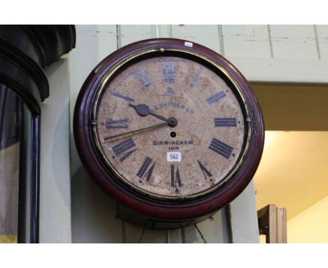 Early 20th Century fusee wall clock a/f