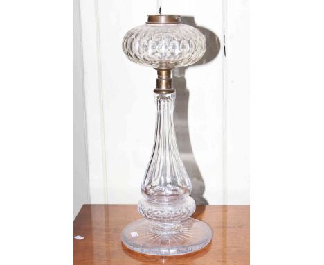 Crystal glass oil lamp base