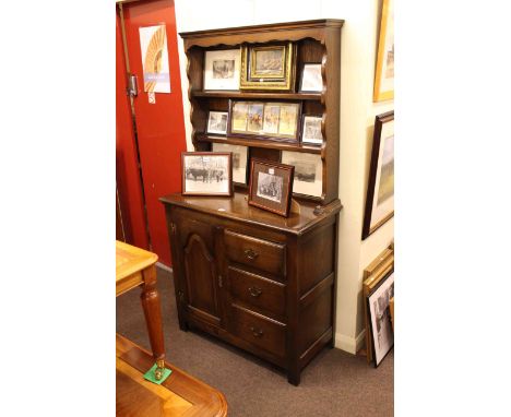 Bevan Funnell Reprodux oak shelf back dresser