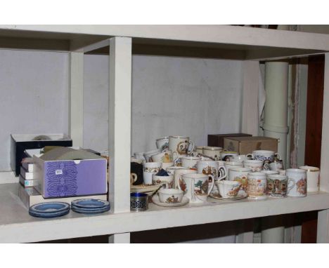 Commemorative china, Wedgwood boxed china, box camera, etc