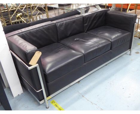 AFTER LE CORBUSIER LC3 STYLE SOFA, 180cm W approx. 