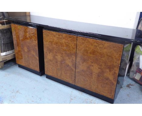 LUCATELLO SIDEBOARD, vintage Italian, 188cm x 50cm x 73cm approx. (slight faults) 