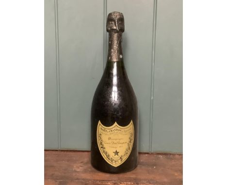 A bottle of Dom Perignon champagne, Vintage 1975. Condition - good
