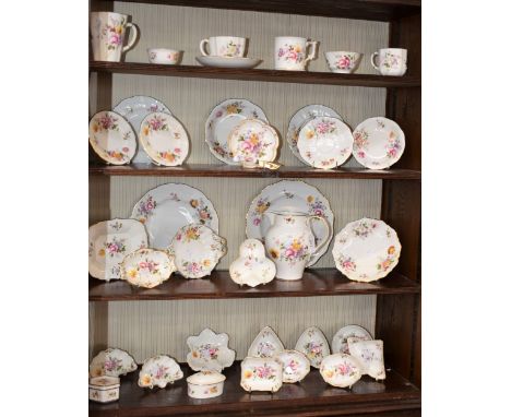 A Royal Crown Derby Posies pattern footed dish; another; other Royal Crown Derby Posies pattern, including a quantity of pin 