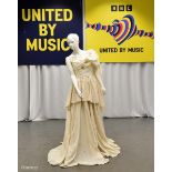 White Outfit worn by Zlata Dziunka during the United by Music performance in the Semi Final 2
