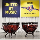 2x Large prop drums from Kalush Orchestra's live performance of 'Stefania' in the Grand Final