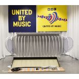 Presenters lectern used for the final results
