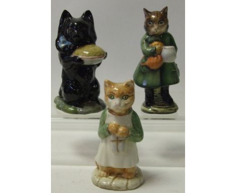 Three Beswick Beatrix Potter figures, Duchess (with pie), Ginger, and Simpkin, all BP-3b (3)