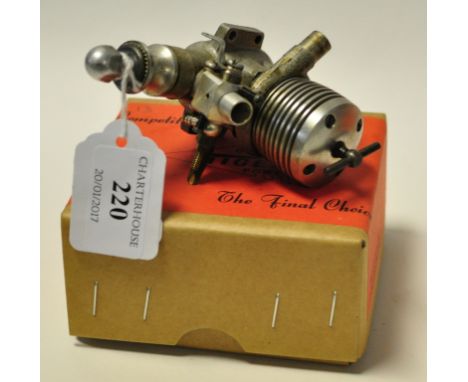 A John S Oliver 3.5cc Major R/C diesel engine, with collector ring, unnumbered for personal use, believed to have been unused