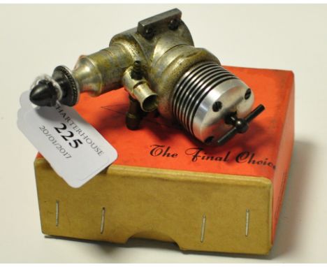 A John S Oliver 2.5cc Tiger MkII Hybrid diesel engine, unnumbered, (believed to have been used) boxed