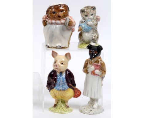 Four Beswick Beatrix Potter figures, including Pigling Bland, and Pickles, all BP-2 (4)  See illustration Condition report Re