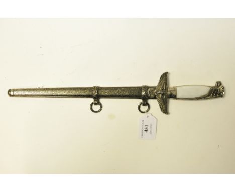 A German Government Official's dagger, with scabbard, of post war manufacture