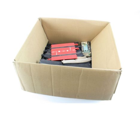 Scalextric - varied selection, to include track, boxed C/76 Mini Cooper with correct colour spot, figures &amp; other accesso