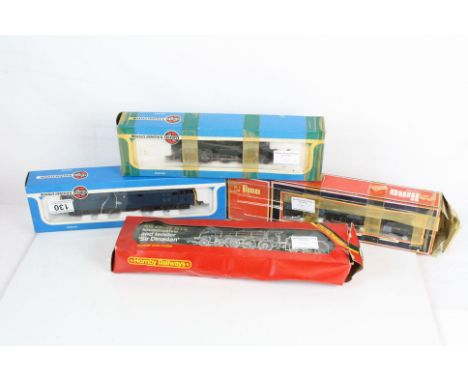 Four boxed OO gauge locomotives to include 2 x Airfix (54150-1 Prairie Tank GWR green livery &amp; 54100-6 A1A-A1A Class 31/4