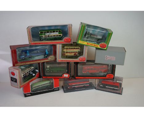 Four boxed Corgi The Original Omnibus 1:76 scale diecast models to include OM40304 Burlingham Seagull, OM34602 Plaxton Palati