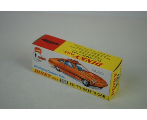 Boxed DInky 352 Gerry Anderson's UFO SHADO Ed Straker's Car diecast model in gold, with blue interior, complete with instruct