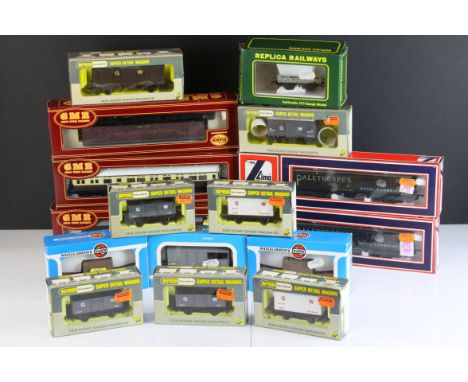 16 Boxed OO gauge items of rolling stock to include 7 x Wrenn, 6 x Airfix, 2 x Lima and 1 x Replica 