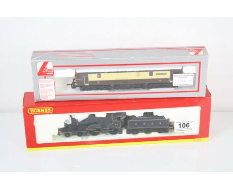 Two boxed OO gauge locomotives to include Hornby R2217 S&amp; DJR 4-4-0 Class 2P Locomotive '44' &amp; Lima 205186a5 Electric