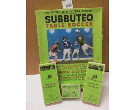 Subbuteo HW to include 2 x boxed teams, loose Portsmouth players and a boxed Continental Club Edition set 