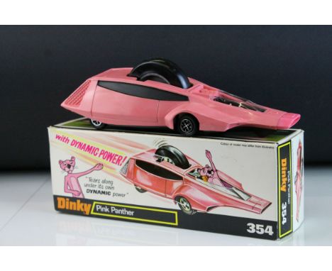 Boxed Dinky 354 Pink Panther dynamic power model, complete and near mint 