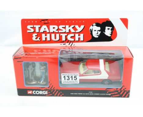 Boxed Corgi 57402 Starsky &amp; Hutch Ford Gran Torino with white metal figures, complete and excellent 